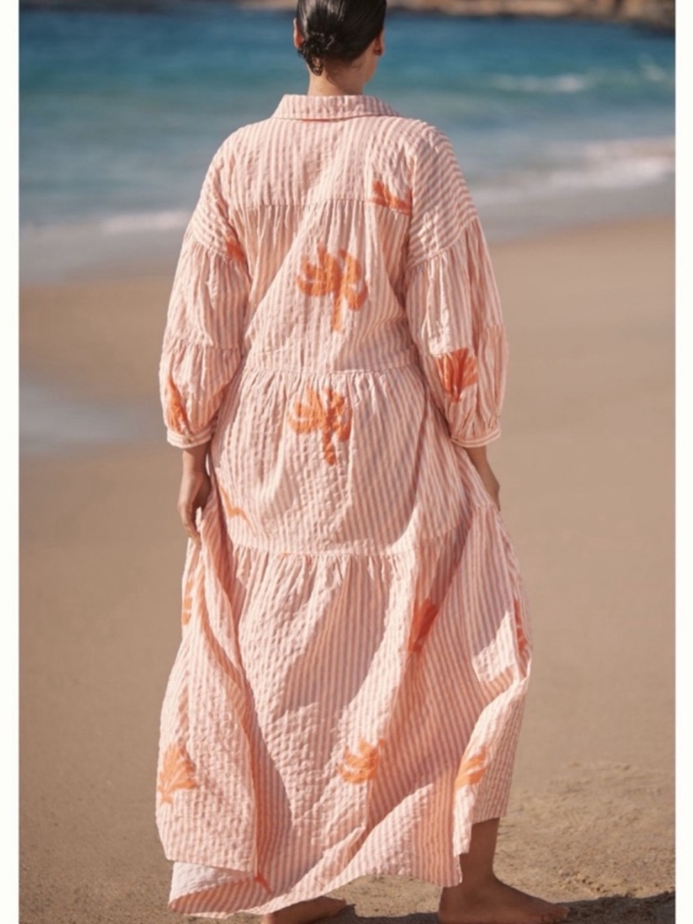 The Carolita Printed Tiered Shirt Dress by Celandine: Daniella Manini Edition - Picture 6 of 14